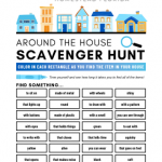 Around the house scavenger hunt